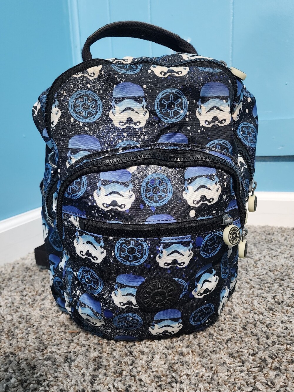 Kipling x Disney Star Wars Seoul Backpack - Stormtrooper Print (No Charm)